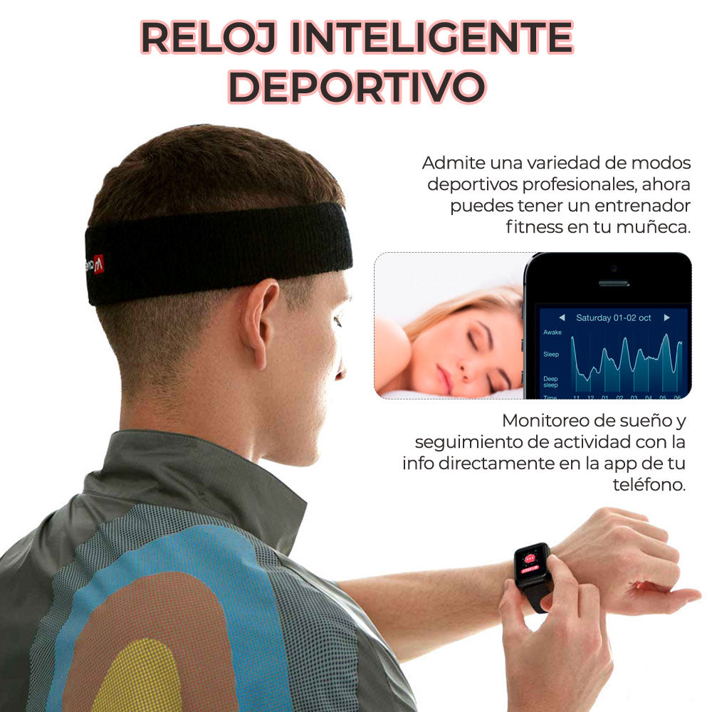 Súper Reloj Inteligente Smartwatch Deportivo (Resistente al Agua)