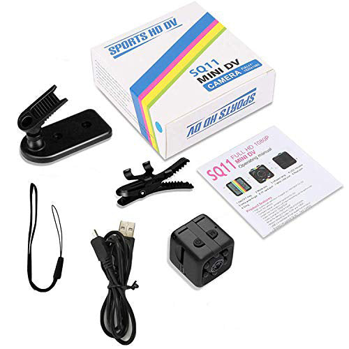 Mini-Cámara Avanzada Espía HD Monitoreo Celular (Base Incluida)