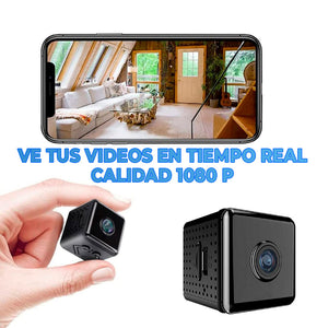 Increíble Mini-Cámara Avanzada Espía HD Monitoreo Celular (Base Incluida)