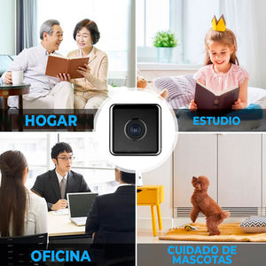 Increíble Mini-Cámara Avanzada Espía HD Monitoreo Celular (Base Incluida)