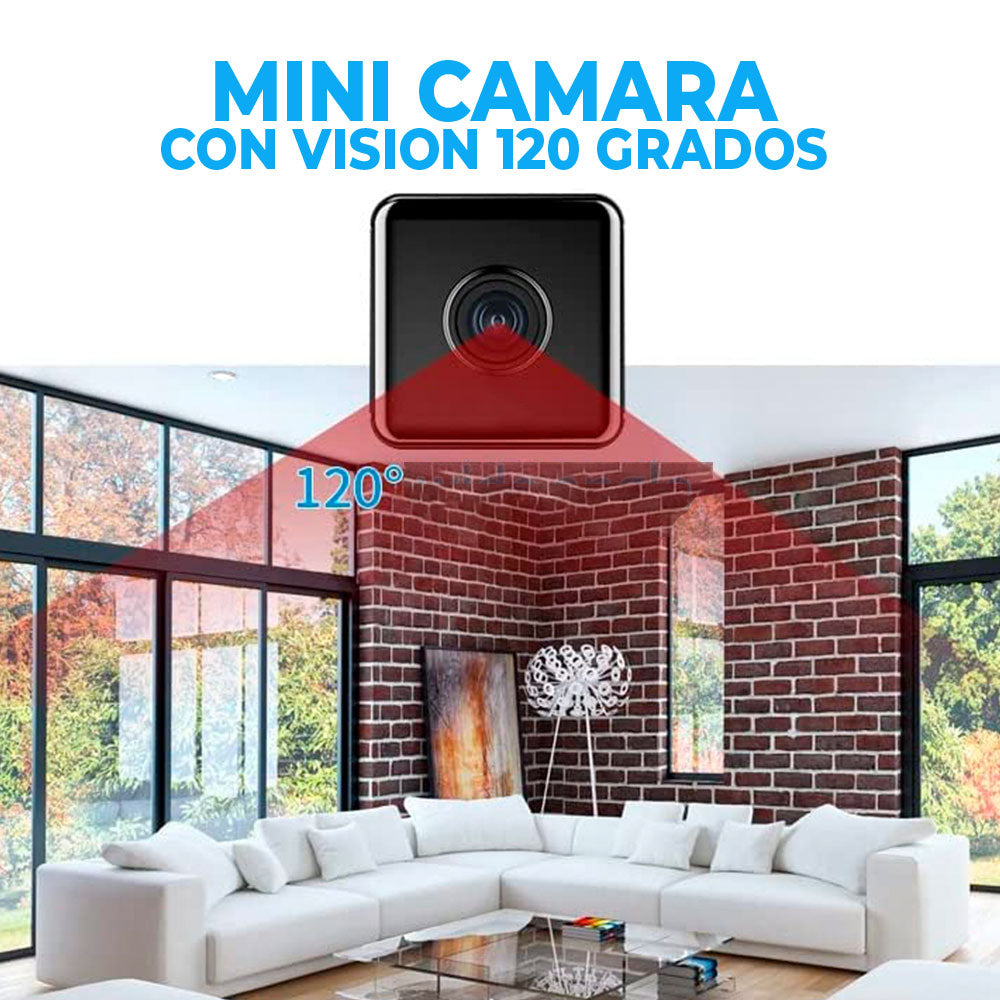 Increíble Mini-Cámara Avanzada Espía HD Monitoreo Celular (Base Incluida)
