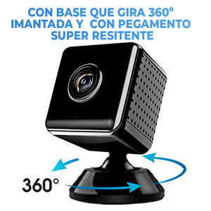 Increíble Mini-Cámara Avanzada Espía HD Monitoreo Celular (Base Incluida)