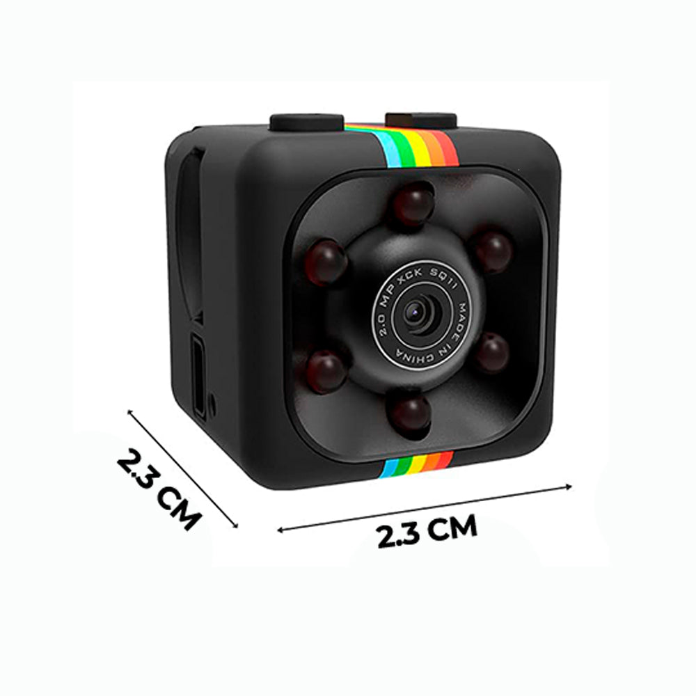 Mini-Cámara Avanzada Espía HD Monitoreo Celular (Base Incluida)