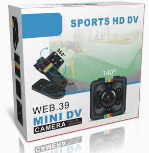 Mini-Cámara Avanzada Espía HD Monitoreo Celular (Base Incluida)