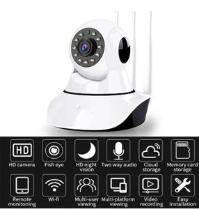 Cámara de Seguridad Vigilancia Inteligente 360º (Monitoreada Teléfono Móvil)